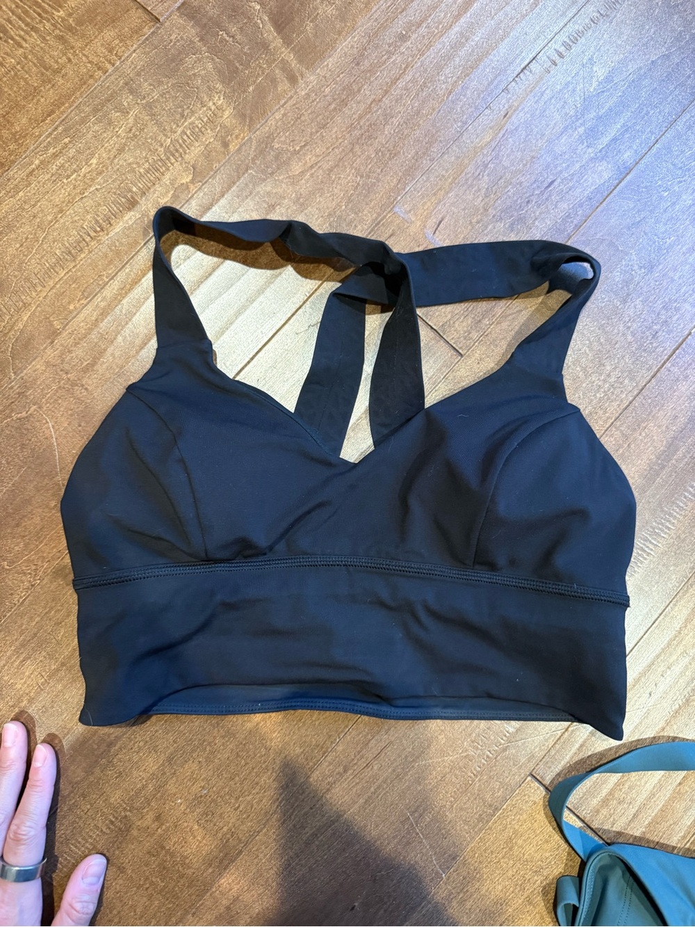 Black Women's Longline Bralette Top